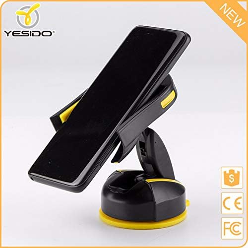 Yesido Black Colour Mouse Design Car Mobile Holder for Dashboard and Wind Shield