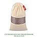 Simply Eco 7 reusable natural cotton produce bags with drawstring. Mesh bags for fruits and veggies, muslin bags with see through window for bulk food storage. Zero waste mesh eco bags