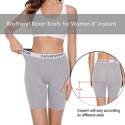 CAILECOTTON Boy Shorts Underwear for Women Boxers for Women,Boyshorts