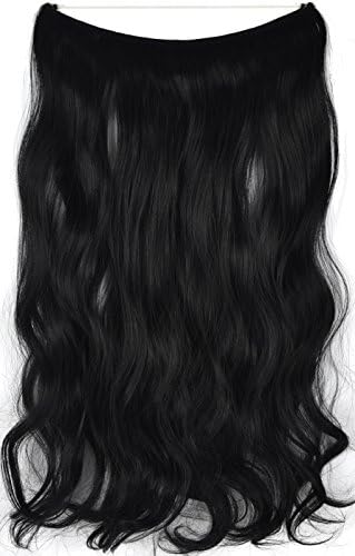 TOPPERTY 100g 22" Wavy Mircale Wire Stretchable Hair Extensions Synthetic Hair