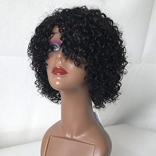Bestsojoy-10A-Short-Curly-Human-Hair-Wigs-for-Black-Women-10inch-Kinky-Curly-Wig-Glueless-None-Lace-Front-Wig-with-Bangs-For-Women-100-Brazilian-Virgin-Hair-Bob-Wig-10-Inch-Natural-Color