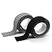 LattoGe Block Tape 2 Rolls for Kids Lego Figures Table Toys Self-Adhesive Baseplate Plates Walls Desks Christmas Birthday Supplies Room Art Decoration (4 Studs(Black+Gray))