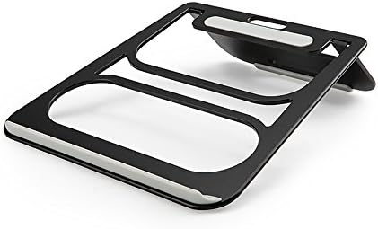 Adjustable and folding Laptop Stand,Aluminum Cooling Stand,Folding Laptop Stand Adjustable Laptop Stand Holder Universal Lightweight Notebook Stand for MacBook Air, MacBook Pro,iPad,Notebook(Black)