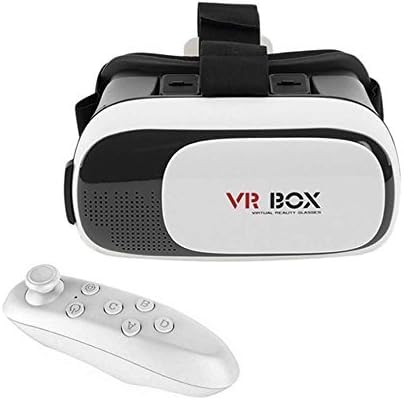 allluna Virtual Reality Glasses 3D VR Box Headsets with Bluetooth Remote Controller for Samsung Galaxy S8 Plus