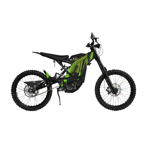 Carbon Fiber Surron Light Bee Graphics Kit Wrap - Green Shatter - Sur-Ron Skin…