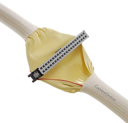 CablesOnline 30-inches 40-Pin (80-Wire) Ultra ATA 2-Drive White Internal Round Cable, FI-U30R