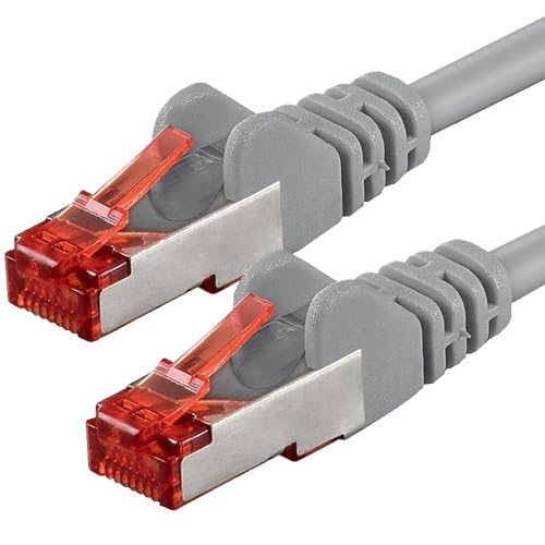 goobay CAT 6-100 LC SSTP PIMF 1.0m Gris 1m - Câble de réseau (1 m, Gris)