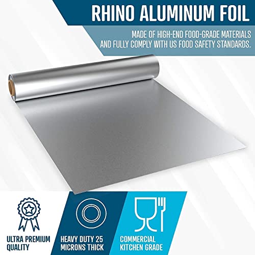 Rhino Aluminum Heavy Duty Aluminum Foil Rhino 12 x 350 sf Long Roll