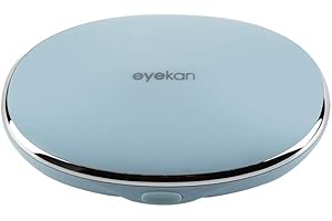 MUDOR Exquisite Contact Lens Case - Mini Travel Kit Box Holder Container Includes Remover Tool with Tweezers and No Leak Contact Case for Soft & Hard Lens (Sky Blue)