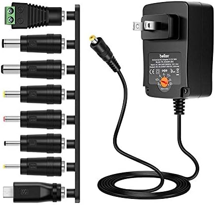 Belker 36W Universal 3V 4.5V 5V 6V 7.5V 9V 12V AC DC Adapter Power Supply