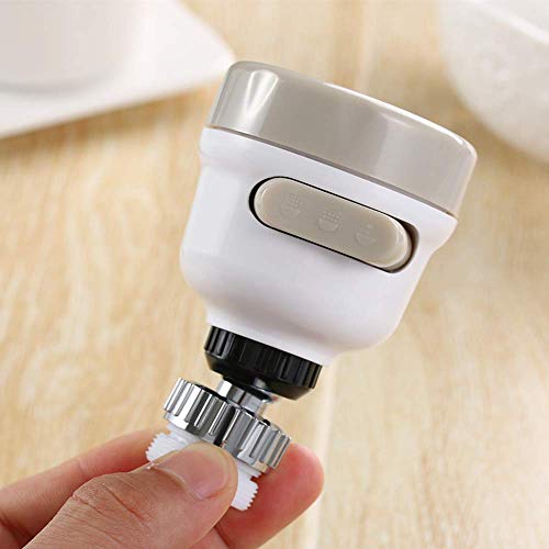 Kitchen Faucet Head, 360°Rotate Water Saving Tap With 3 Modes Spray Head Moveable kitchen Nozzle Filter Water Tap Head - Thumbnail 5