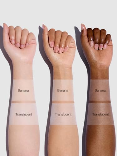 SHEGLAM Blur in a Bottle Loose Setting Powder | Oil-Control Mattifying Face Powder | Translucent Long-Lasting Baking & Finishing Powder for Under Eyes, Creases & Smile Lines | Banana
