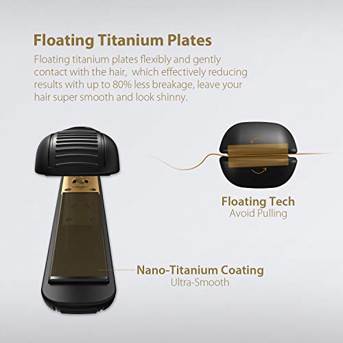Las Mejores Planchas de Pelo 2022 jonsguide.org Plancha Pelo Profesional de KIPOZI, hasta 230ºC, recubrimiento de titanio, perfecta para...