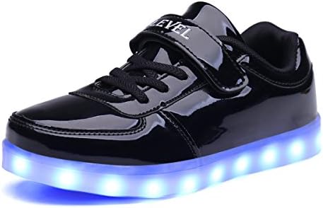 SLEVEL LED Light up Shoes USB Flashing Sneakers for Kids Boys Girls