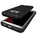 Galaxy S8 Case, OEAGO Samsung Galaxy S8 Case [Card Slot] [Brushed Texture] Heavy Duty Hybrid Dual Layer Wallet Case Cover Shell with Kickstand for Samsung Galaxy S8 - Black