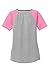 Ladies Mesh Sleeve V-Neck Baseball Tees in Juniors Sizes: XS-4XL