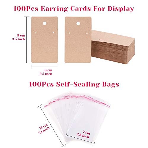 image for Earrings Hooks for Jewelry Making, Anezus 2000Pcs Earring Making Suppl