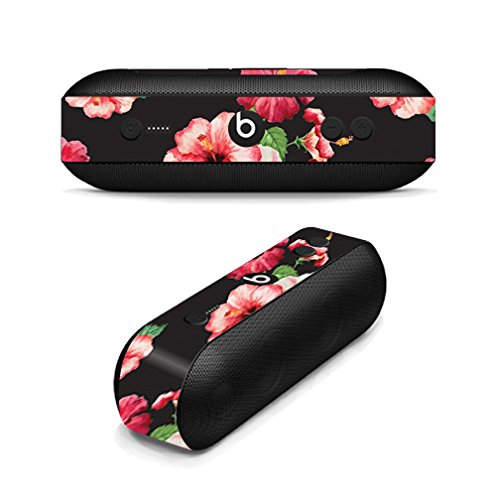 MightySkins Skin Compatible with Beats by Dr. Dre Pill Plus - Hibiscus | Protective, Durable, and Unique Vinyl Decal wrap Cover | Easy to Apply, Remove, and Change Styles | Made in The USA