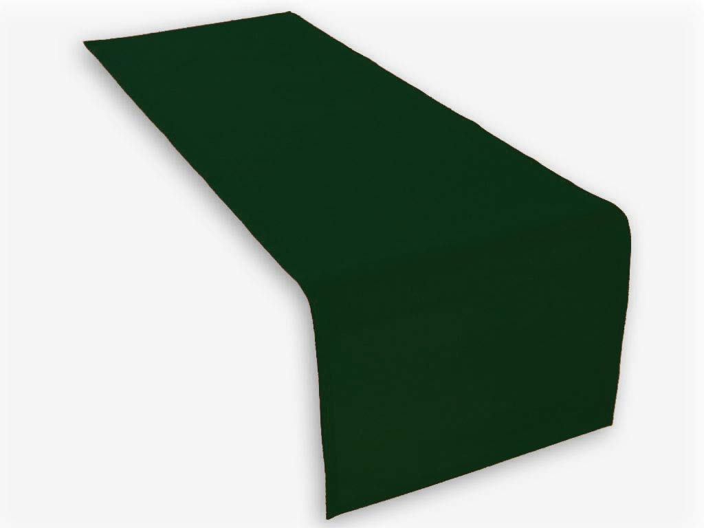 Cotton Table Runner Table Cloth, Table Cloth. Wide (Dark Green)