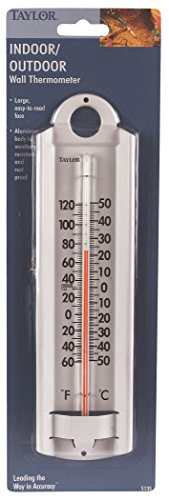 Taylor Indoor-Outdoor Aluminum Wall Thermometer