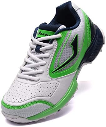 JAZBA SKYDRIVE 100 Cricket Shoes for Men I Durable Traction Rubber Stud I Ventilated and Responsive | Best Shoes for Outdoor Sports and Baseball Training