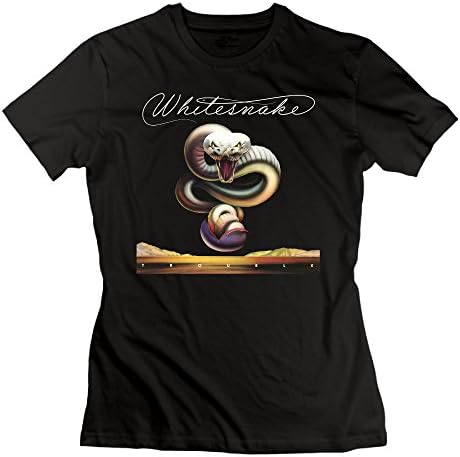 Uolongqul Womens Whitesnake Trouble T Shirts Black XL
