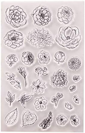 Erisl Flower Silicone Clear Seal Stamp DIY Scrapbooking Embossing Photo Album Decorative Paper Card Craft Art Handmade Gift