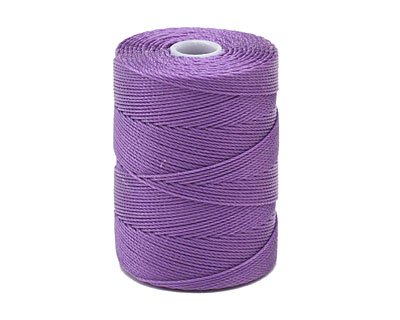 C-LON Fine Weight Bead Cord, Amethyst - 0.4mm, 136 Yard Spool