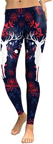 FUSZZY New Arrival Leggings Women Sika Deer 3D Printed Animal Fitness Leggins Slim Elastic Trousers Pants Legging KDK1761 L