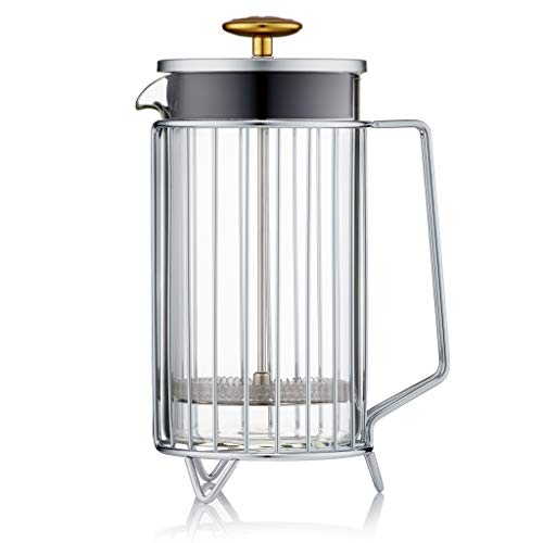 Barista & Co CD 8 Cup Corral Coffee Steel-French Press, Aluminium, 900 ml, Silber