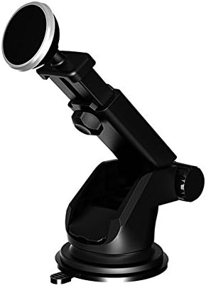 Universal Magnetic Car Phone Holder, Mount Windshield Holder Cradle with Strong Sticky Gel Pad for IOS Android iPhone Samsung Smartphone Magnetic Design Adjustable and Rotatable One Touch