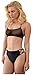 Brigitewear Seamless Sheer Mesh Bikini Top Black