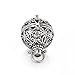Sromay 5Pcs Antique Silver Diffuser Locket Aromatherapy Essential Oil Pendant Cage Locket with Lava Beads