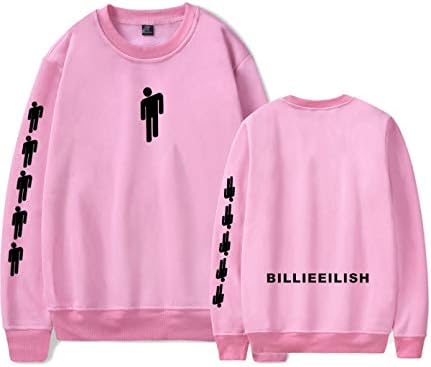 LuoYCHANG Billie Eilish Sweatshirt for Womens Idol Long Sleeve Cotton Shirts