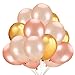 50Pcs Gold & Rose Gold & Champagne Gold Color Latex Party Balloons -Wedding Party Graduation Birthday Hawaii Party Decoration Supplies