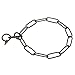 Herm Sprenger Black Stainless Steel Collar 51506 (57) - Long Link Fur Saver 1/9 Inch (3 mm) - Size 20 inch (50 cm) for Dogs with Neck Size of 17 inch (43 cm)