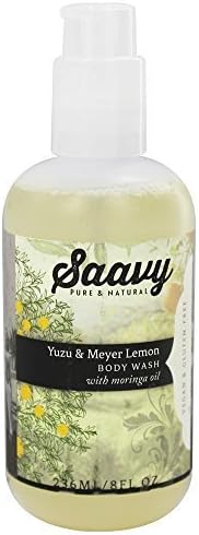 Saavy Naturals - Moringa Oil Body Wash Yuzu &amp; Meyer Lemon - 8 oz. by Saavy Naturals