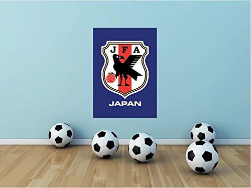 Japan National Team Soccer Football Sport Art Wall Decor Sticker 25" X 17"