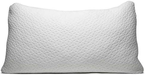XOcomfort Cooling Pillow for Sleeping | Shredded Memory Foam Bed Pillow for Side, Back, and Stomach Sleepers | Better Cooling Than Gel or Breathable Covers | Made in USA | Pillow Size: Queen