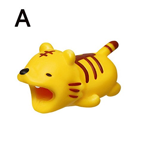 Cable Bite for iPhone Cable Cord Cable Saver Animal Phone Accessory (A)