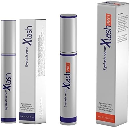 Xlash Eyelash Serum 3 ml + Xlash Pro Eyelash Serum 6ml + FREE Travel Toothbrush, Color May Vary