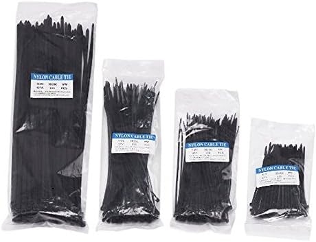 Coppo 400 Pieces Cable Zip Ties for Home Office Garage Workshop, 4, 6, 8, 12 Inches