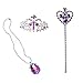 e-supao Princess Sofia Rapunzel Dress up The First 3 Pieces Party Set for Sofia Costume Disney Crown Wand Necklace (Sofia-3set)