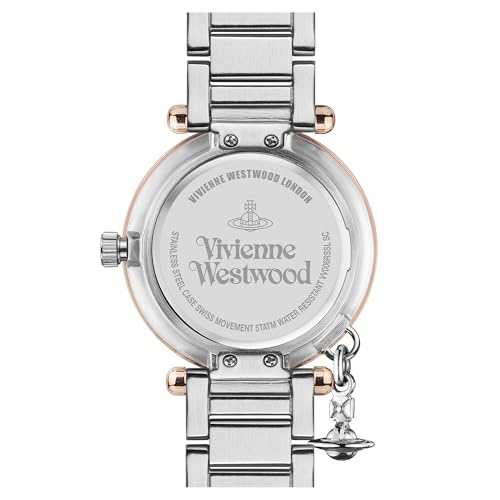 Vivienne Westwood Women's Orb Quartz Watch with Silver Dial Analogue Display and Stainless Steel Bracelet