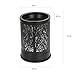 Foromans Wax Melts Candle Warmer Classic Black Metal Forest Design Fragrance Oil Warmer Lamp for Home Décor