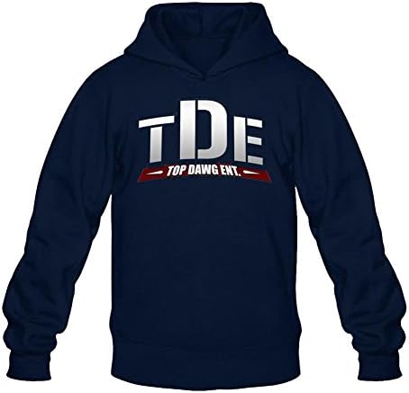 TMILLER Men's Top Dawg Entertainment Tde Logo Hoodied Sweatshirt Size M Royal Blue