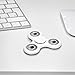 Gorilla Spinners - White Premium High Speed Fidget Spinner Toy - Best Stress Reducer, Helps Focusing and Relieves ADHD, Anxiety and Boredom, up to 4 min of Spin Time