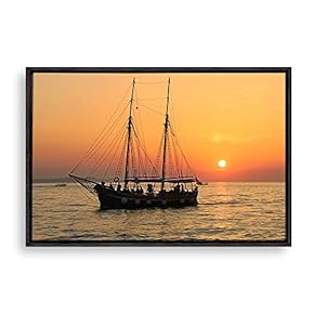 signwin Framed Canvas Wall Art Voyage Canvas Prints...