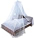 Just Relax Decorative Elegant Bed Net Canopy Set Including Full Hanging Kit, Ideal for Indoors or Outdoors, Intended for a for Covering Beds, Cribs, Hammocks (White, Twin/Full)