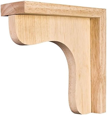Box of 5- White Birch- Traditional Wood Corbels/bar Brackets- 2-1/2" X 8" X 8"
